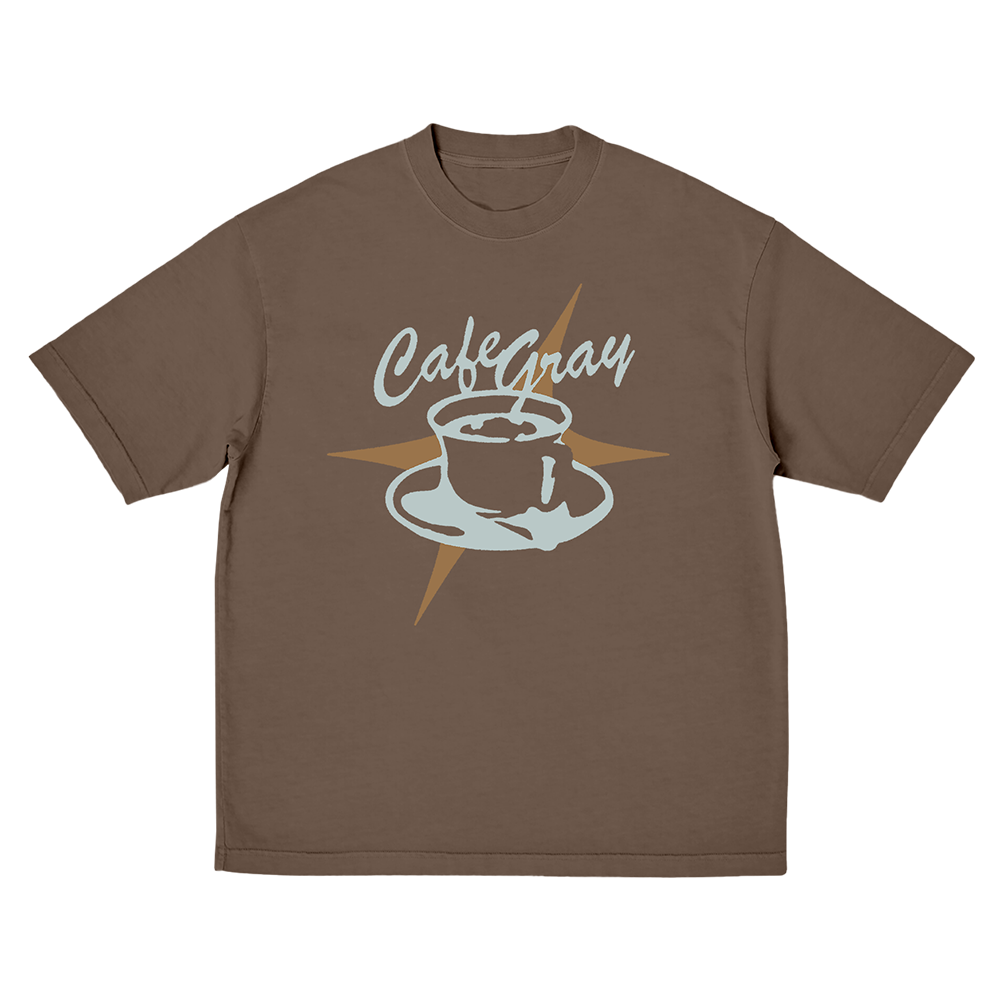 Cafe Gray Brown T-Shirt