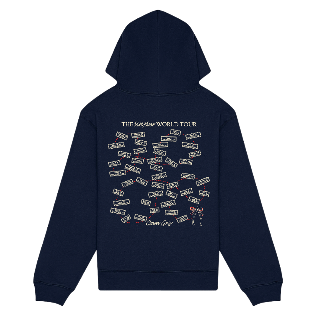 The Wishbone World Tour Navy Hoodie